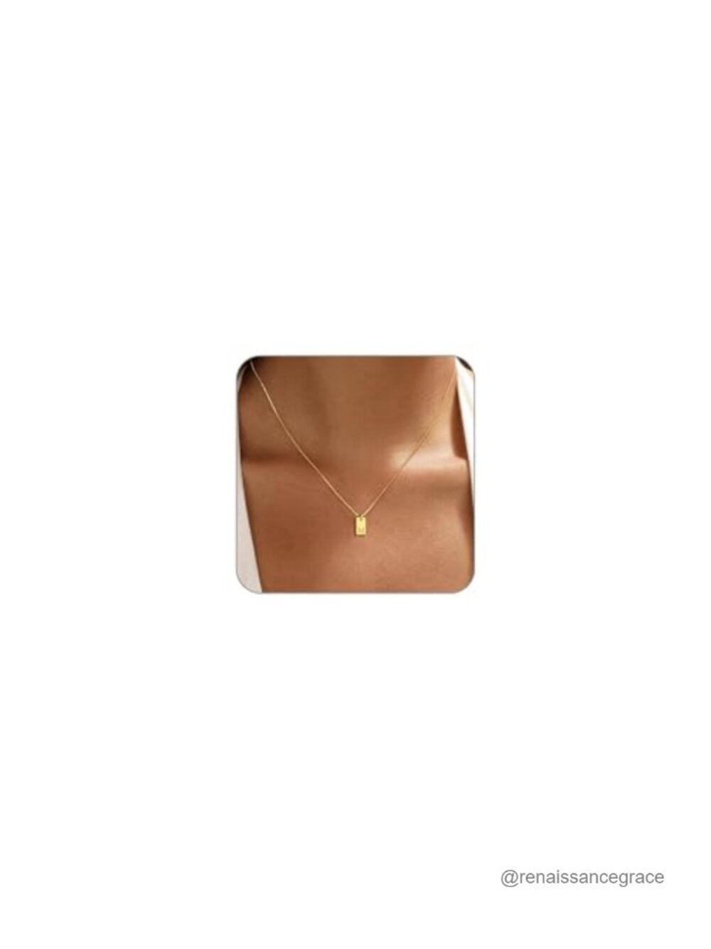 14k Gold Plated Initial Pendant Necklace for Women - Personalized Letter A-Z